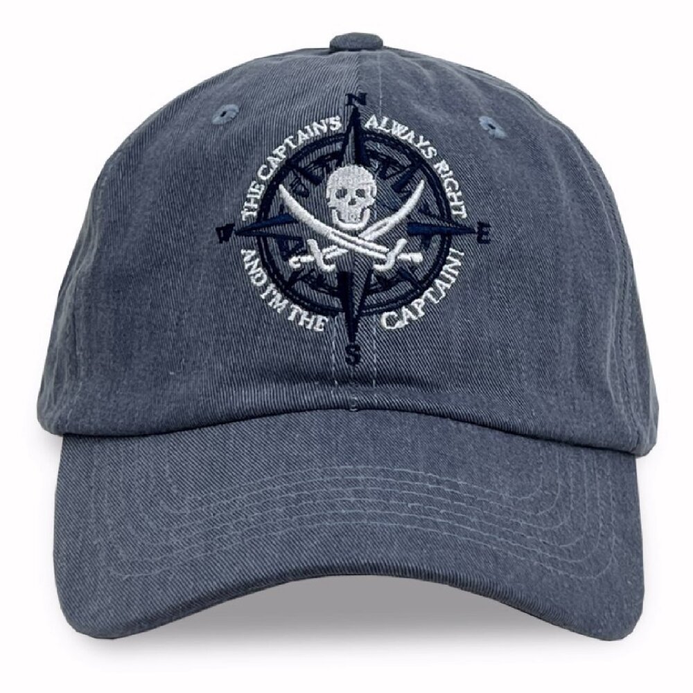 The Captain’s Always Right And I’m The Captain Pirate Embroidere - NEW Fast Ship